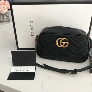 Gucci GG Marmont Small Matelassé Shoulder Bag